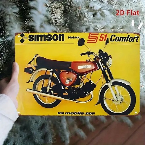 Blechschild ifa moped simson - blechschild,