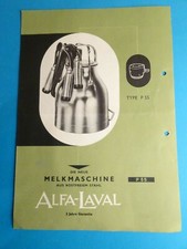 Prospekt-Alfa-Laval-Melkmaschine P55-50er Jahre