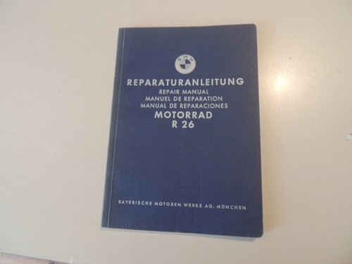 Bmw r26 werkstatthandbuch - r26,
