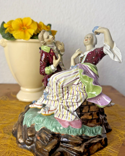 Porzellan figur rokoko paar - porzellan,