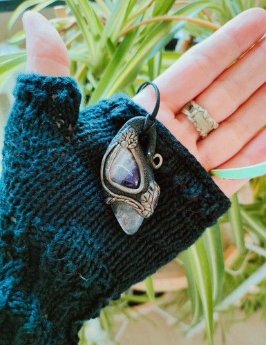 Amethyst mondstein - amethyst,