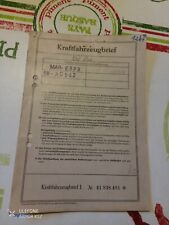 VW Bus T2 Doppelkabine Kfz-Brief Fahrzeugbrief Title Typ 26-16 1971 50 PS