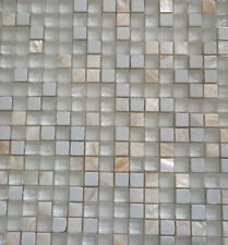 Restposten 4 qm Glasmosaik Metall Perlmutt Meringa Mix 30x30cm auf Matte Nr. 346
