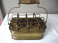 antiker Messing Fußwärmer