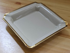 Rosenthal Aschenbecher Porzellan quadratisch Bahnhof Selb Chippendale