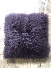 Lammfell Kissen Lila Sehr Schön 