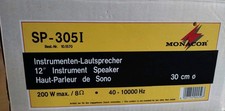Monacor Instrumentenlautsprecher, 12'' - 30 cm, 200 W / 8 Ohm 40 - 10000 Hz