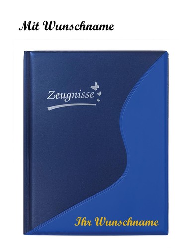Zeugnismappe mit namensgravur - zeugnismappe,