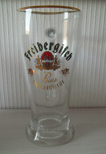 Glas Bierkrug Freibergisch - Freiberger Bierglas 0,5l Goldrand - Fidenza Italy