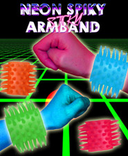 10 Neon Spiky Armband cool - Kinder Geburtstag - give away - Mitgebsel