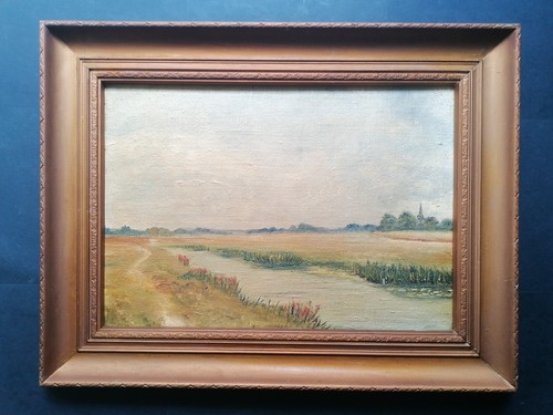 Vintage landschaftsgemälde - vintage,