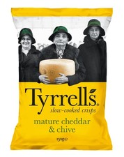 Tyrrells Cheddar & Chive Chips 150g - Langsam Gekocht Knusprig Lecker