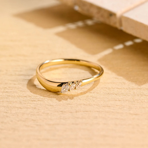 14k gelbgold ring - gelbgold, 3