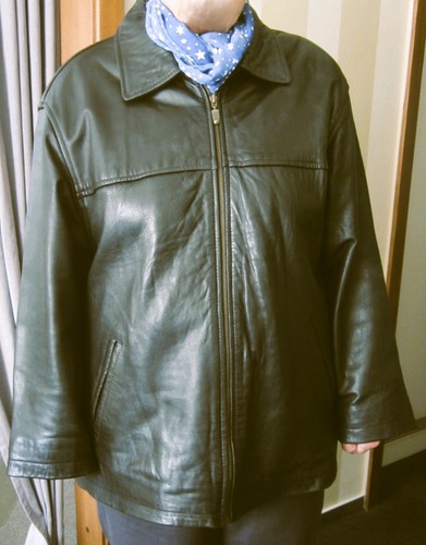 Leder jacke braun - leder,