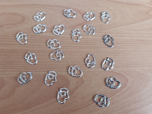Streudeko doppelherzen silber - streudeko,