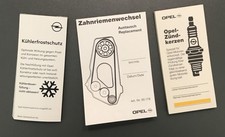 Aufkleber Motorraum GM Opel Inspektion Zahnriemenwechsel Zündkerzen Frostschutz