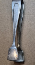 Jugendstill Zuckerzange Zuckerwürfel Besteck Stempel Wellner Silber, versilbert