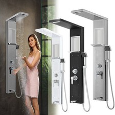 Duschpaneel Duschsäule Badarmatur Regendusche Edelstahl mit Aufbewahrungsfach