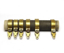 Uralter Vorwiderstand / Radio Vor-Widerstand, 2 kOhm, 6 einstellbare Schellen!