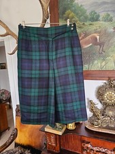 Van Laack Damen Wickelrock 42 Lammwolle Tartan Schottenrock
