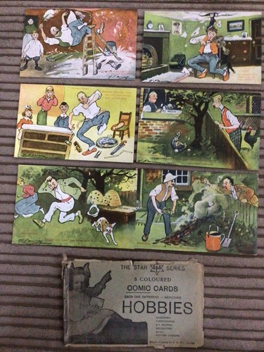 6er set humor anfang 1900 - pc,