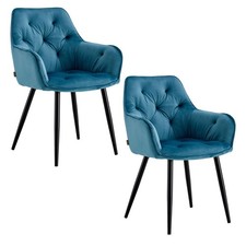 Set 2 Esszimmerstuhl Samtstuhl