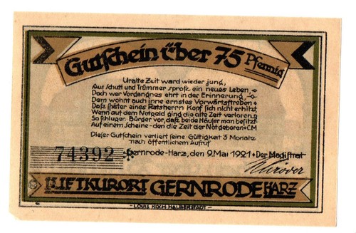 Gernrode gutschein über 75 - -,