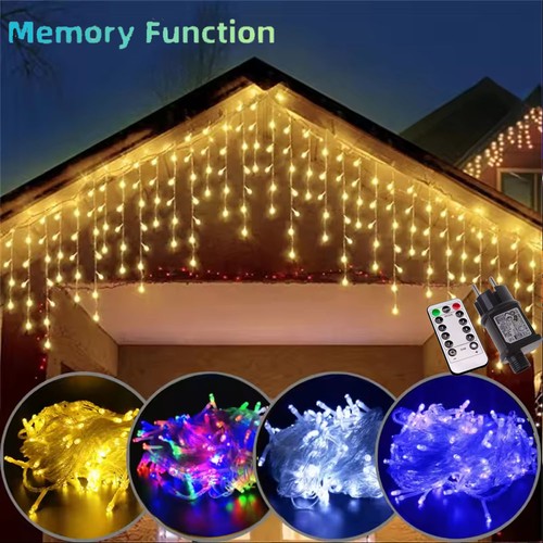 Led eiszapfen lichterkette - led,