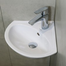 Eckwaschbecken 36x36 weiß - eckwaschbecken,