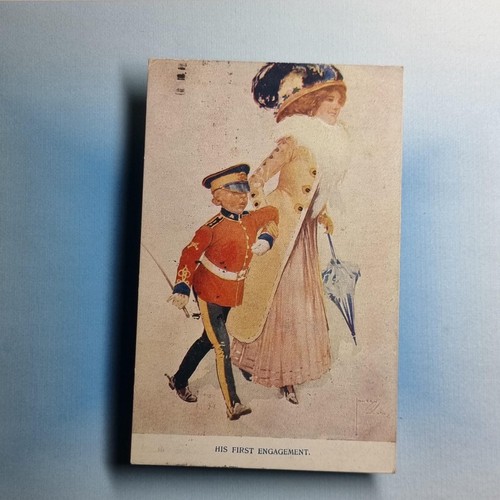Militär comic postkarte 1913 - militär,