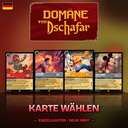 Disney lorcana karten domäne - lorcana,