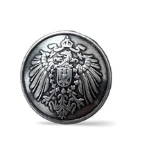 6 Stück Adler Metallknöpfe