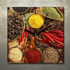 Wandkunst Leinwand Bild Uhr