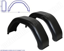 2x Kunststoff Kotflügel