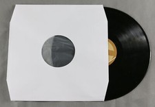 50 St. LP Schallplatten Innenhüllen, gefüttert, reinweiß mit Eckschnitt,90 gr.