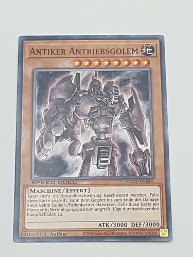 Einzelkarte antiker - yu-gi-oh,