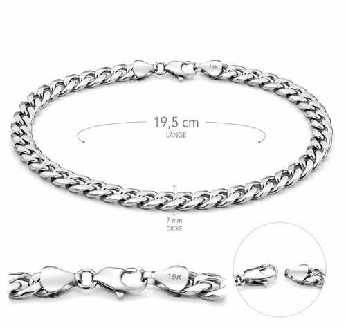 Edelstahl panzerarmband herren - edelstahl,