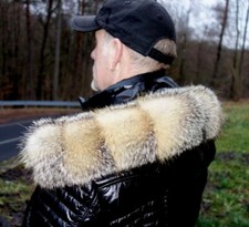 Griesfuchs Pelz Kapuze Kragen Fuchs Fellkragen Echt Fell Jacke Pelzkragen Mantel