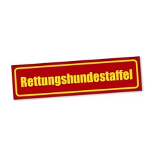 Rettungshundestaffel Magnetschild Auto Mantrailing Magnetfolie Geschenkidee