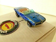 Hot Wheels Redliner by Mattel org.1968 "CUSTOM FIREBIRD" bluemet.+ orig. Button
