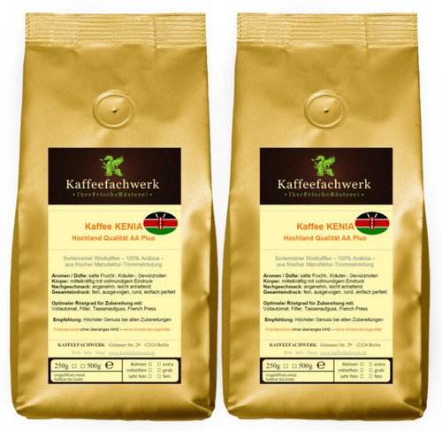 Kaffee kenia plus 2x250g - aa,
