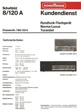 Service Manual-Anleitung für Nordmende Norma Luxus,Turandot 8.120 A 