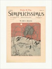 Titelseite der Nummer 47 von 1901 Bruno Paul Pest Südafrika Simplicissimus 0255