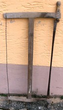 alte Zimmermannsäge, Spannsäge, Bügelsäge Sammler Deko Hochzeit 70 cm
