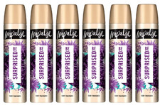 6 x Impulse Deodorant Body Spray 75 ml - Lassen Sie sich überraschen