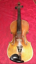 alte Pseudo-Stradivari Geige aus Musiker-Nachlass mit Koffer  und Bogen ca. 1910