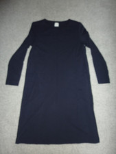 H&M Kleid dunkelblau schlichte Eleganz Gr. S