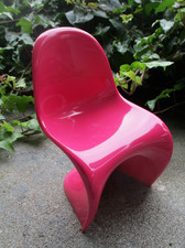 PANTON CHAIR MINIATUR VERNER PANTON DESIGN---- MAGENTA PINK - RARITÄT!