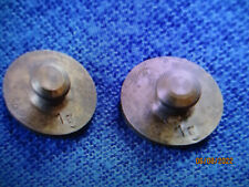2 Antike Messinggewichte je 1 gramm gestempelt