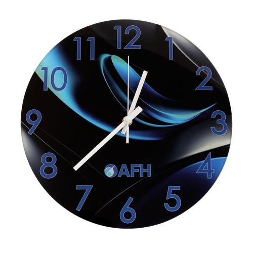 Afh wanduhr glasuhr blueline - glasuhr,